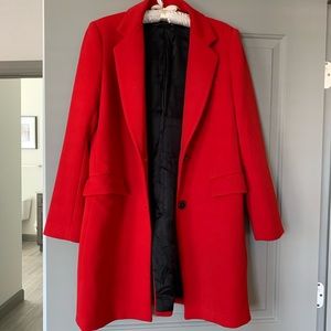 Zara Woman red coat size L